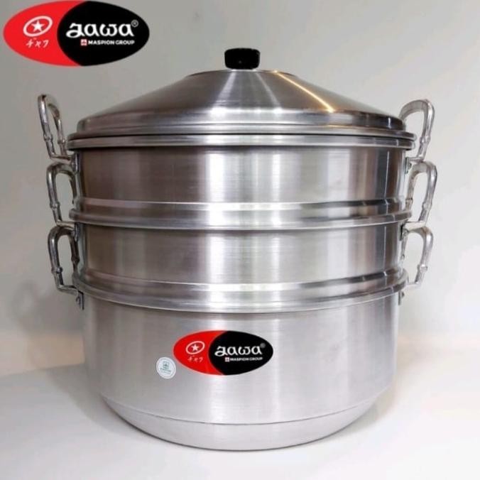 Langseng dandang kukus serbaguna ukuran 40cm susun 3 jawa maspion