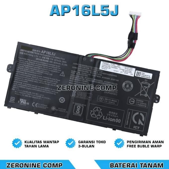 Baterai Battery Acer Spin 1 Sp111 Sp111-31N Sp111-32N Sp111-34 Ap16L5J Langsung Kirim