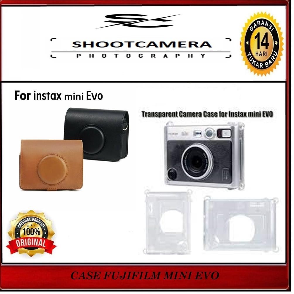 {BARU} LEATHER BAG FUJIFILM INSTAX MINI EVO - TAS KAMERA FUJIFILM EVO CASE