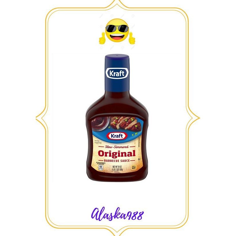 

TERBARU KRAFT SAUS BARBECUE/BARBERQUE/BBQ - KRAFT ORIGINAL SAUCE 510 GRAM !!!!!