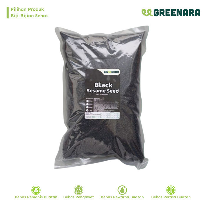 

black sesame seed 1kg / wijen hitam 1kg