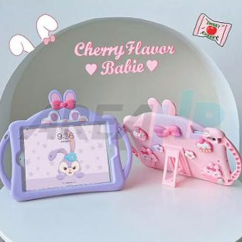 [TERBARU] Stella Lou Rabbit Grip Case Casing Cover Anak Kids iPad 7,8,9 10.2 Inch 2019 2020 2021