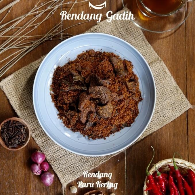 

ama Rendang Paru Sapi Kering - Rendang Gadih