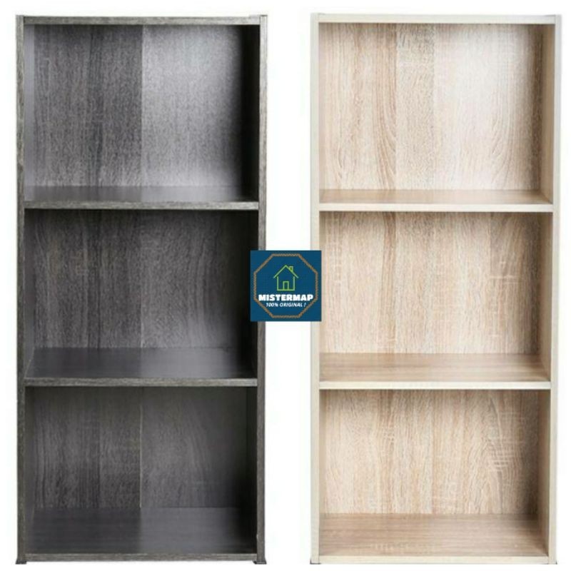 Rak Serbaguna Kayu Partikel / Rak Buku / Rak Baju / Rak Kaset 2 / 3 Susun