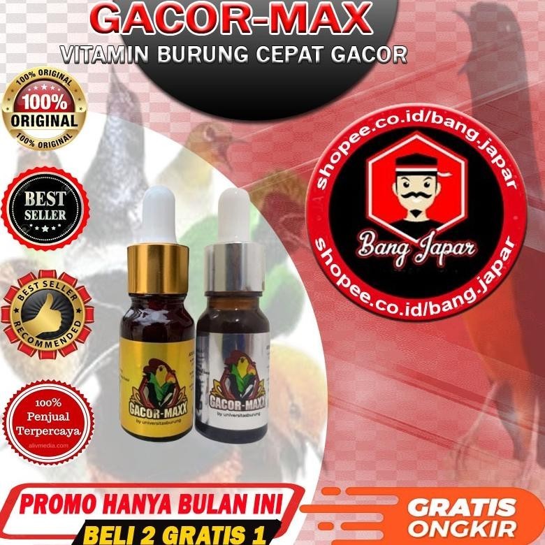 Cod Gacor Maxx Vitamin Burung Kicau Murai Batu Kacer Kenari Cucak Ijo Cendet Burung Kicau HotSale