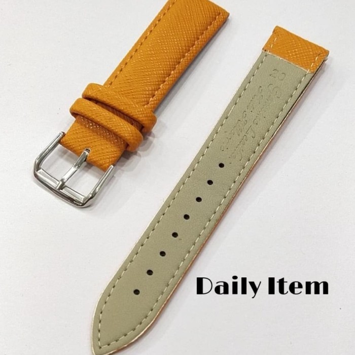 TALI JAM TANGAN KULIT STRAP JAM TANGAN CORTINA ITALY CAVIAR ORANGE HARGA KHUSUS