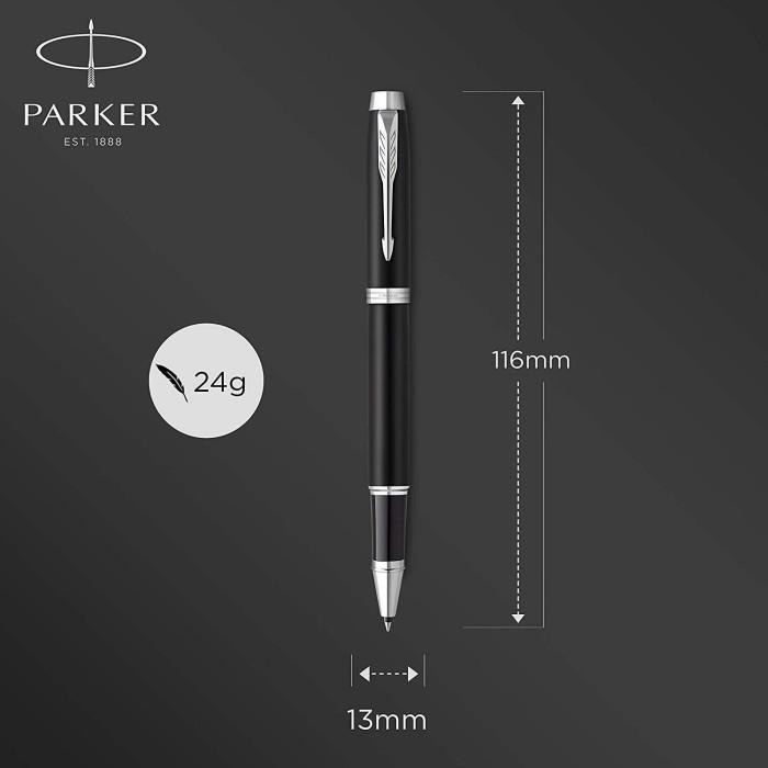 

Parker New IM Black Chrome Trim Rollerball Premium Original Import