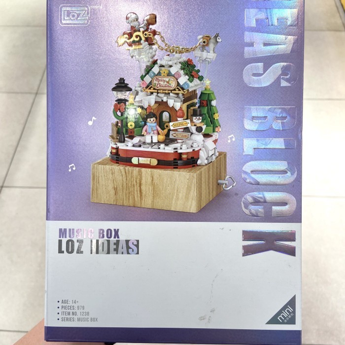 LOZ IDEAS WINDMILL MUSIC BOX BRICK