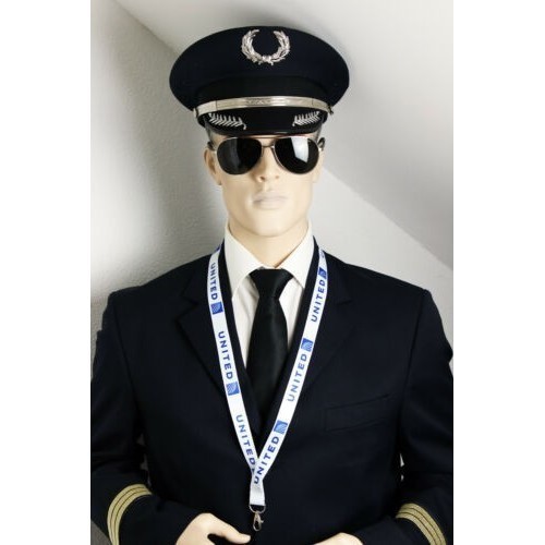 

Lanyard Maskapai Pesawat United Airlines Biru