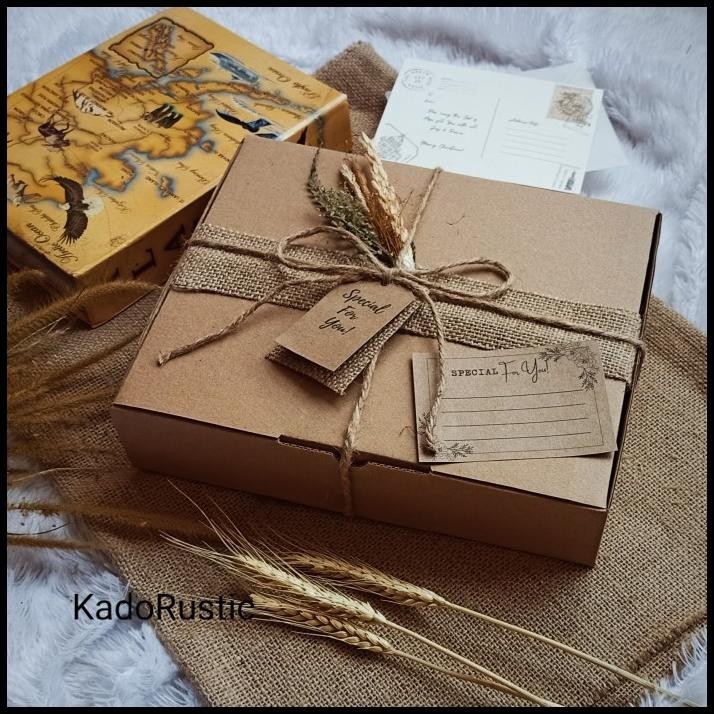 

TERBARU KOTAK KADO RUSTIK/RUSTIC GIFT BOX/BOX KADO AESTHETIC/KOTAK HADIAH !!!