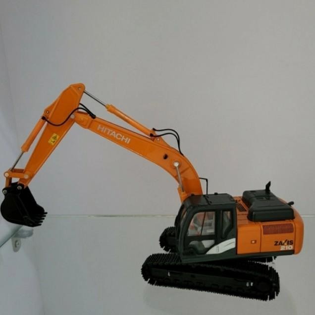 Diecast Excavator Hitachi Zaxis 210 Alat Berat Miniatur