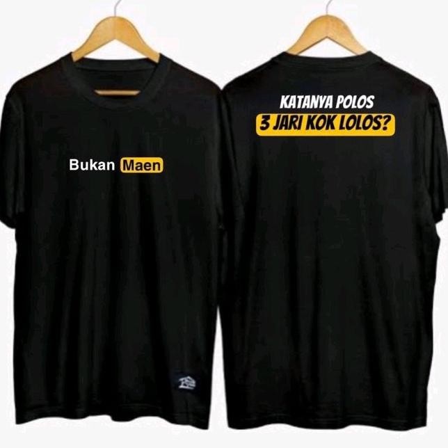 Sale Kaos Distro Kata Kata Katanya Polos 3 Jari Kok Lolos