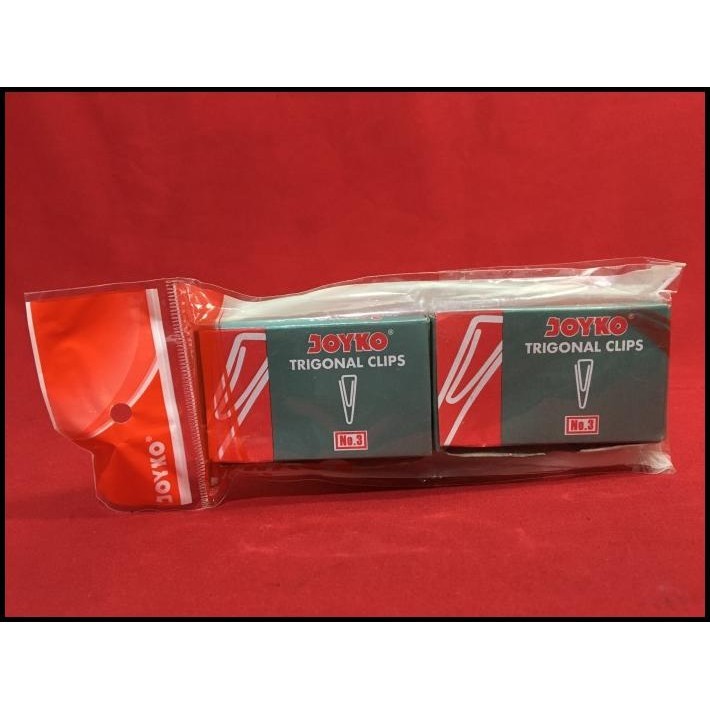 

BEST DEAL PAPER CLIP KLIP KERTAS JOYCO TRIGONAL CLIPS ISI 2 BOX !!