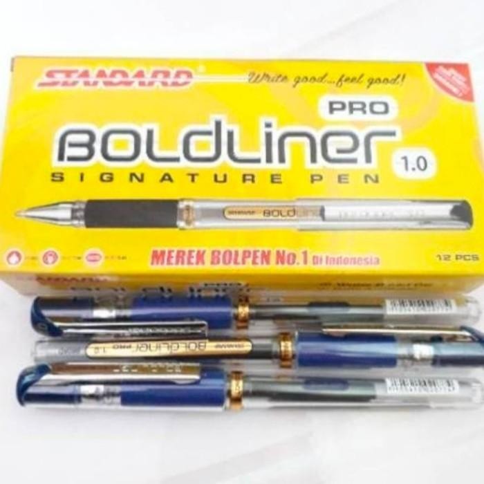 

pulpen balliner pro 1.0 pen standard boldliner pro 1.0 signature 12pcs Import