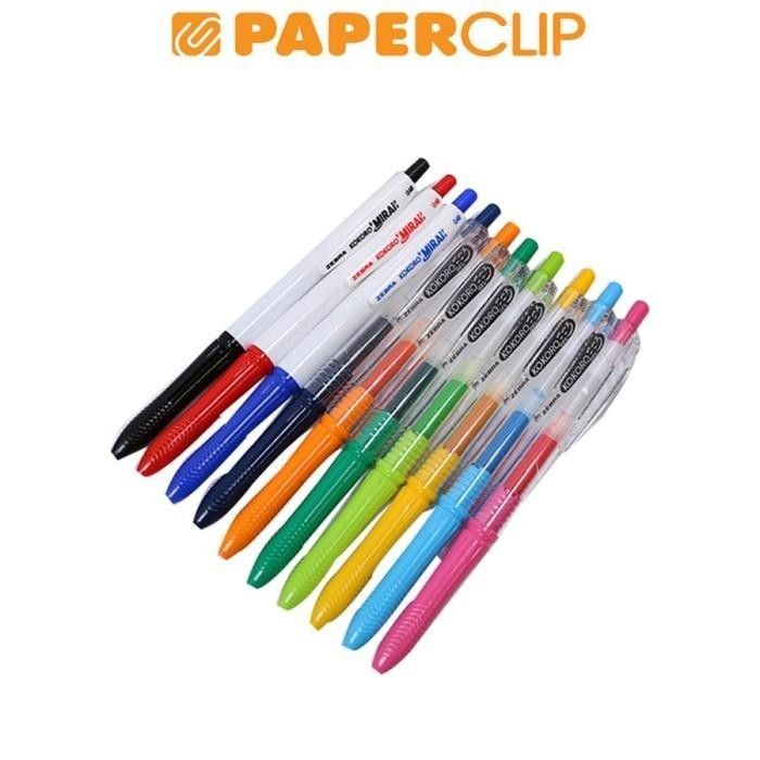 

BALLPOINT / PEN ZEBRA KOKORO GEL 05 ISI 10 MIX Import