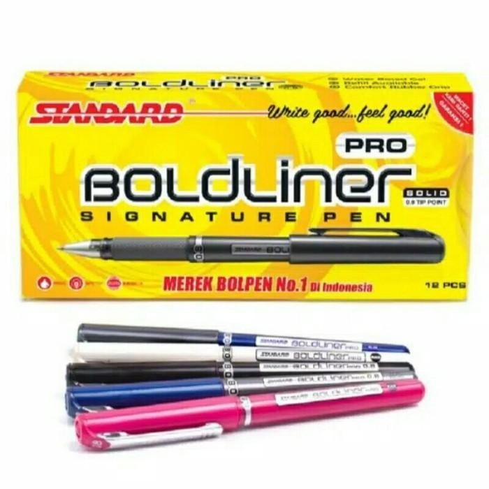 

Pulpen Standard Boldliner Pro Solid 0.8 mm Import