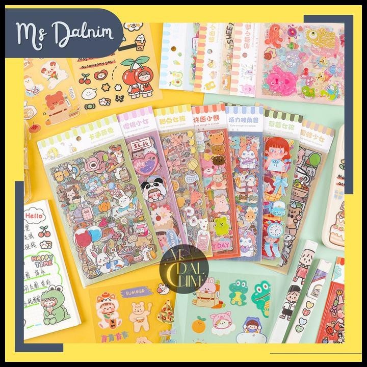

TERBARU STIKER 6 LEMBAR DEKORASI STICKER JOURNAL KARTUN DIARY SCRAPBOOK ST73 !!!!!