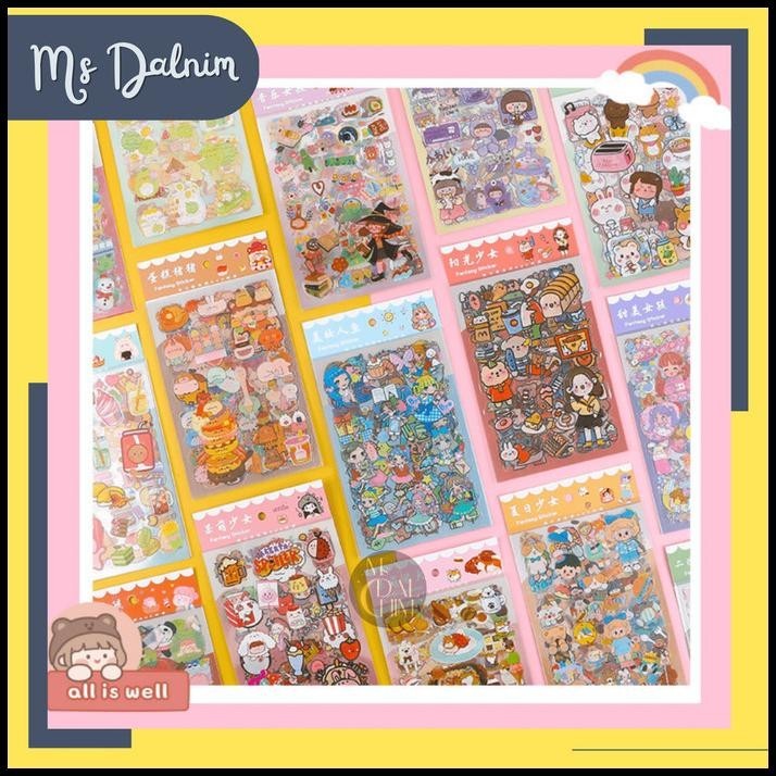 

TERMURAH STIKER DECORATIVE 6 LEMBAR CUTE STICKER KARTUN LUCU ANAK DIY PVC ST104 !!!!