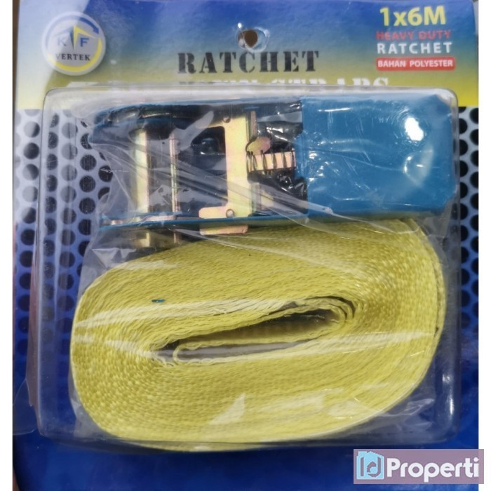 Vertek Ratchet Tie Down 1Ton 6m Tali Sabuk Ikat Barang Ojol Motor Ojek