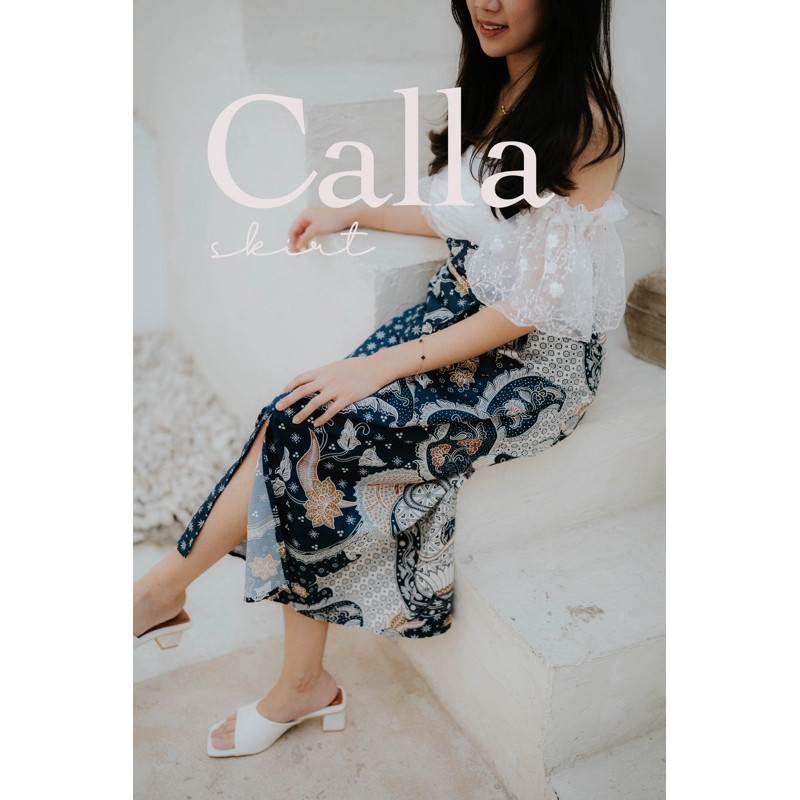 Rok Lilit Batik Solo // Rok Batik / Bawahan Batik Lilit Wanita Graduation / Kondangan Casual - Calla