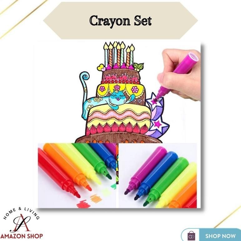 

Set Crayon 208 150 Pc / Krayon Mewarna Alat Menggambar Dan Mewarnai Anak (Lagi Diskon)