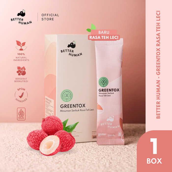 

Better Human Lychee Tea - 1 Box isi (10 Sachet)
