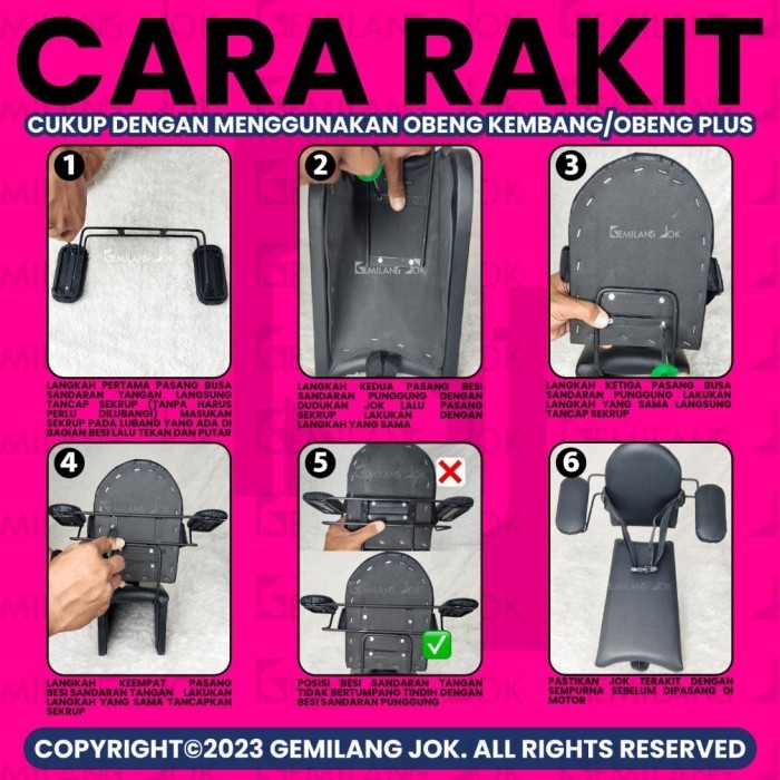 Jok Motor Anak Boncengan Depan Fino Dudukan Portable Matic
