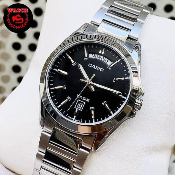 Jam Tangan Casio Original Analog Pria MTP-1370D-1A1