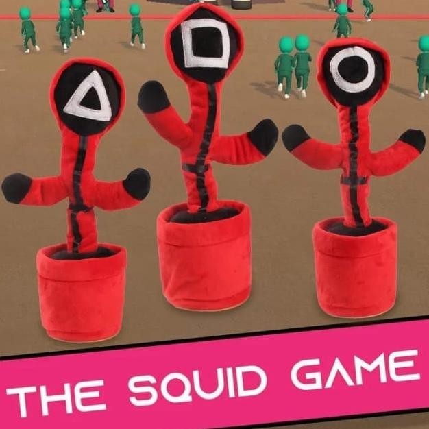 Boneka goyang Squid game VIRAL DANCING - Dancing cactus SQUID GAME