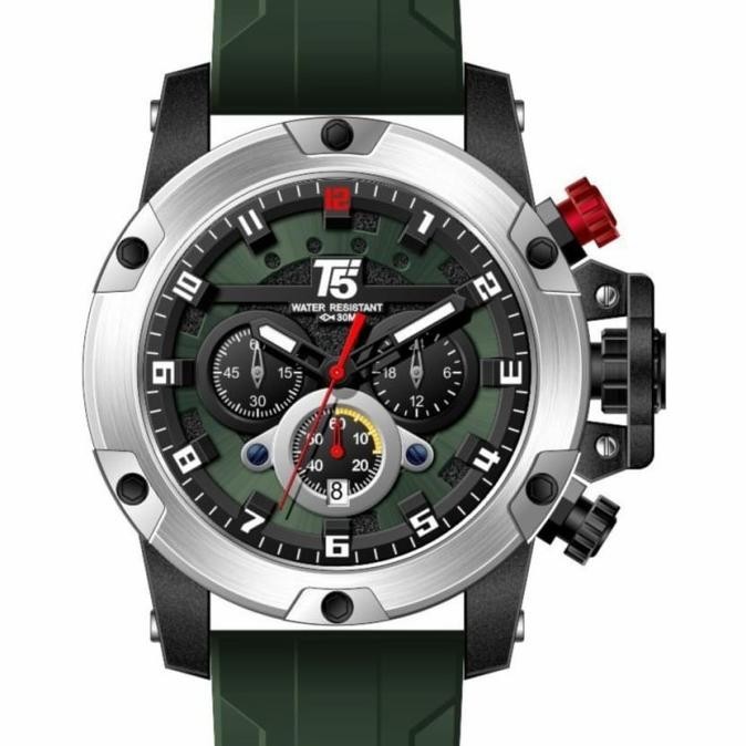 Jam Tangan Pria Original T5 H 3913G White Rosegold