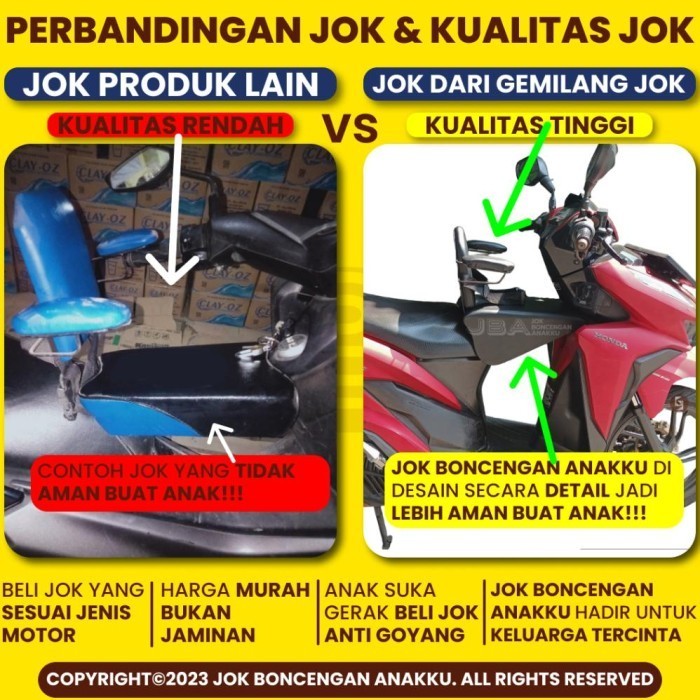 Jok Boncengan Anakku Motor Vario 150