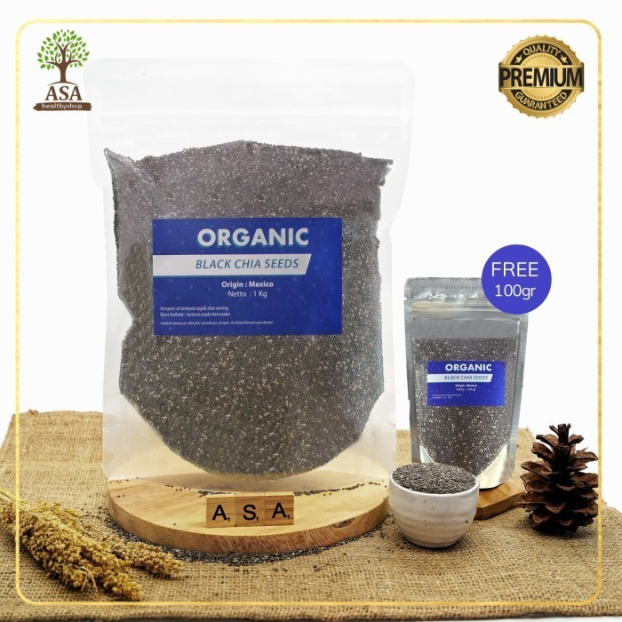 

Bundling Organic Chia Seed Mexico 1 Kg Free 100 Gram