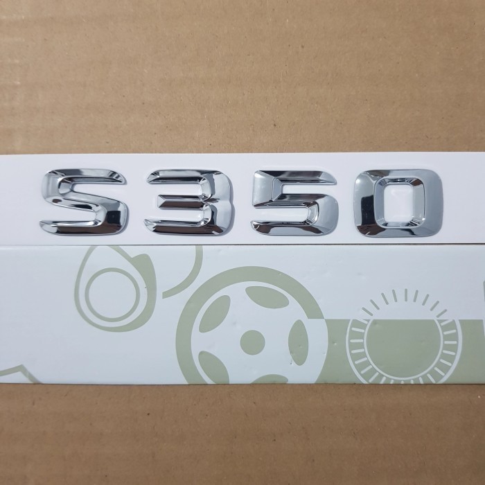 Emblem S350 Mercedes Benz / Emblem Tulisan S350 Mercy Original