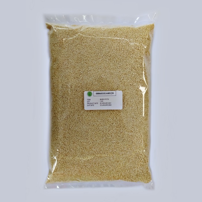 

Wijen Putih / Sesame Seeds Kemasan 1 Kg Kualitas