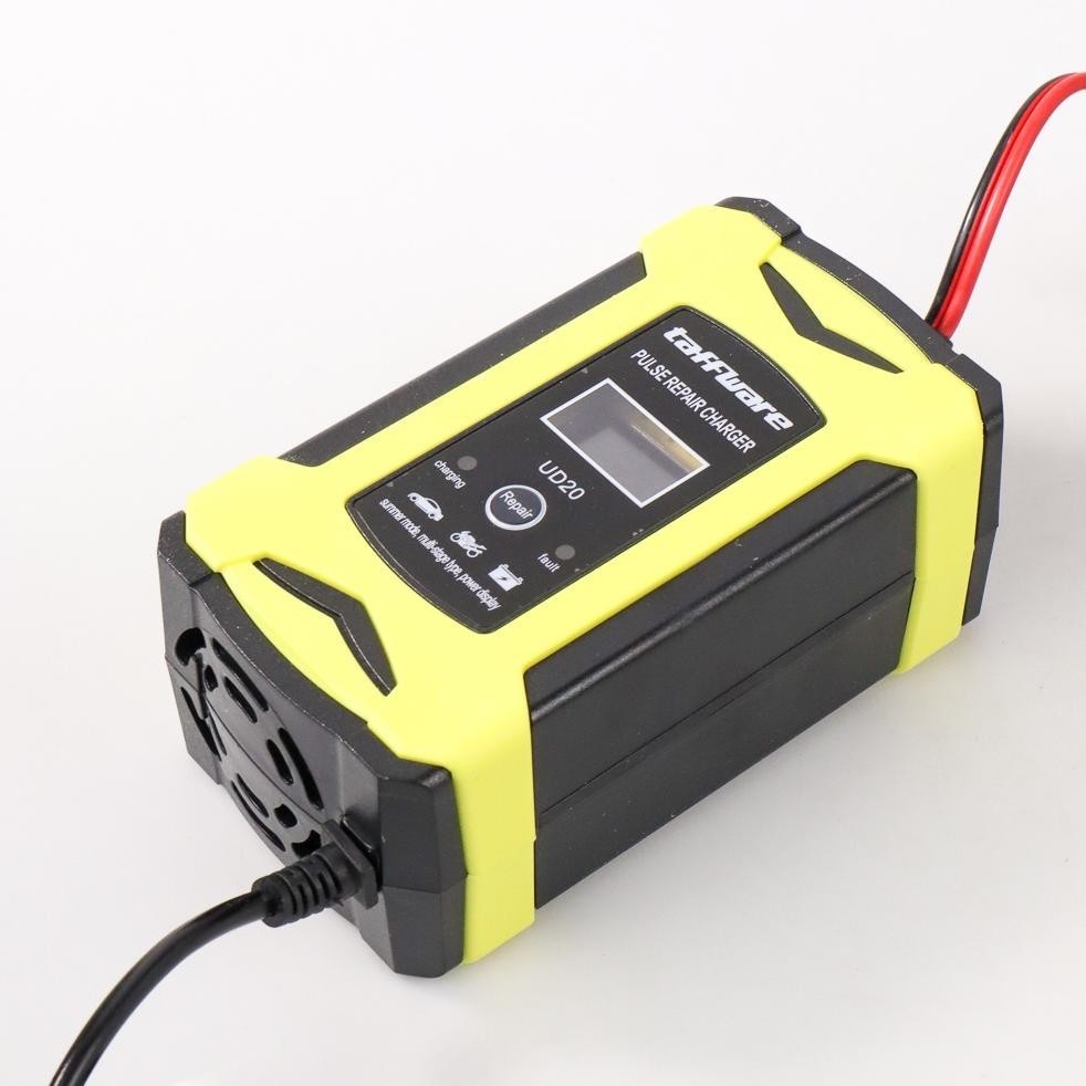 Sale Taffware Venus Intelligent Battery Charger Aki Mobil 12V6A - Ud20 - Black/Yellow Mega Sale