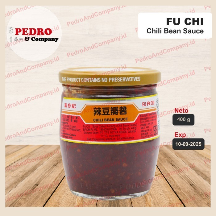 

Fu Chi Chili Bean Sauce 400 Gram - Saus Kedelai Cabe Cabai China