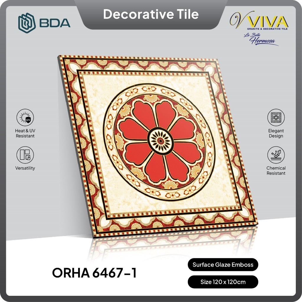 BDA Granite Tile Granit Pola 120x120 Keramik Decor 6467