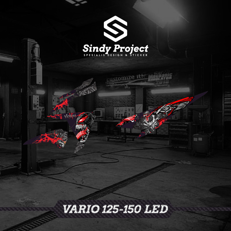 Striping Sticker Stiker Motor VARIO 125-150 LED OLD LAMA kode 014