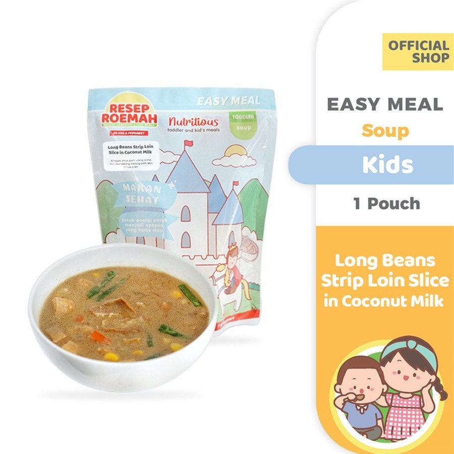 

RR Long Beans Striploin Slice in Coconut Milk / Lodeh Sapi / Kids / Homemade Frozen Food / No MSG