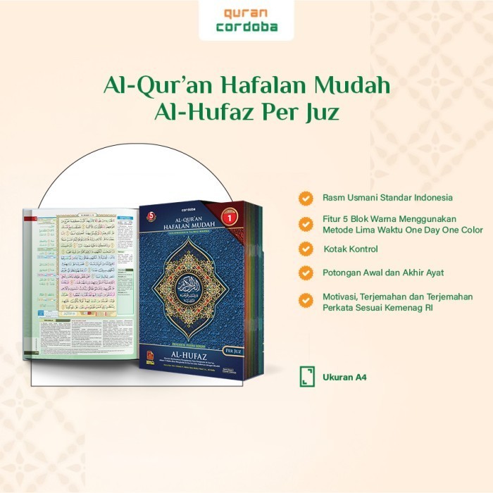 

Al Quran Al Hufaz Per Juz Besar Quran Cordoba A4