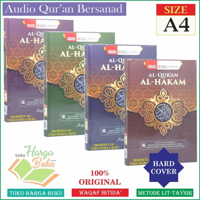 

Al-Quran AL-HAKAM A4 HC Tajwid 8 Warna Audio Bersanad Non Terjemah MG