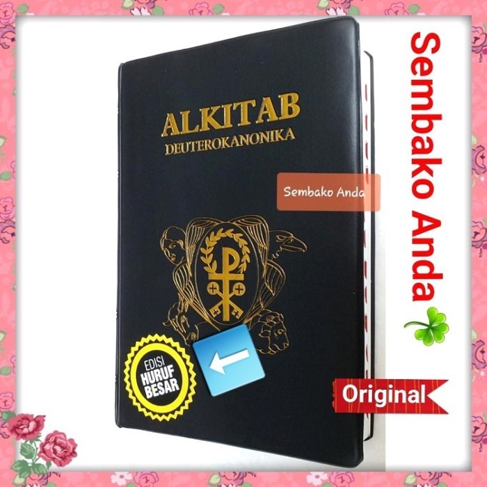 

Alkitab okanonika EDISI HURUF BESAR. Katolik. Untuk usia lanjut.
