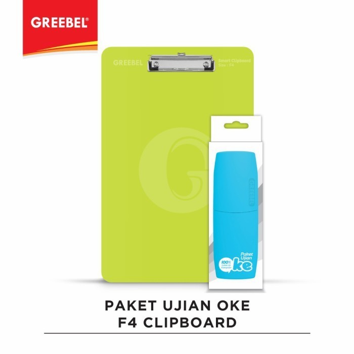 

365 GREEBEL Paket Alat Tulis Ujian OKE + F4 Papan Ujian