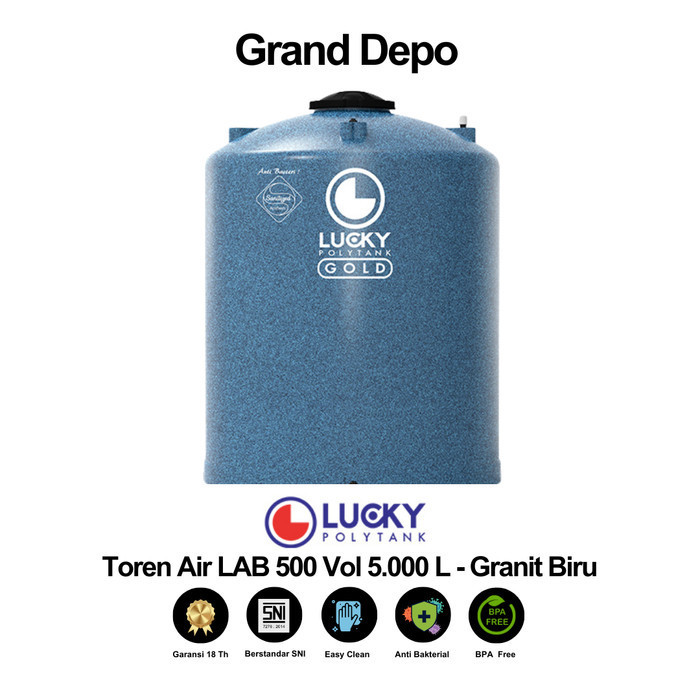 Lucky Tandon Air / Toren Air 5000 Liter LAB 500 Granit Biru