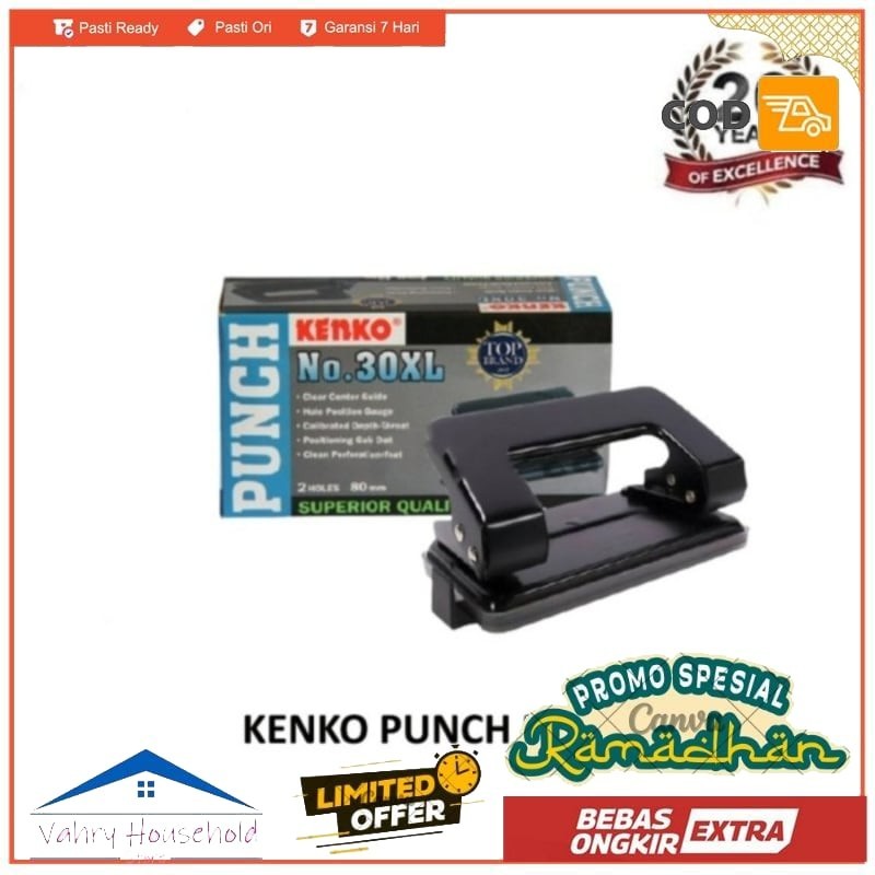 

KENKO PUNCH 30XL 30 XL Pembolong Kertas 2 Lubang 80mm Superior Quality