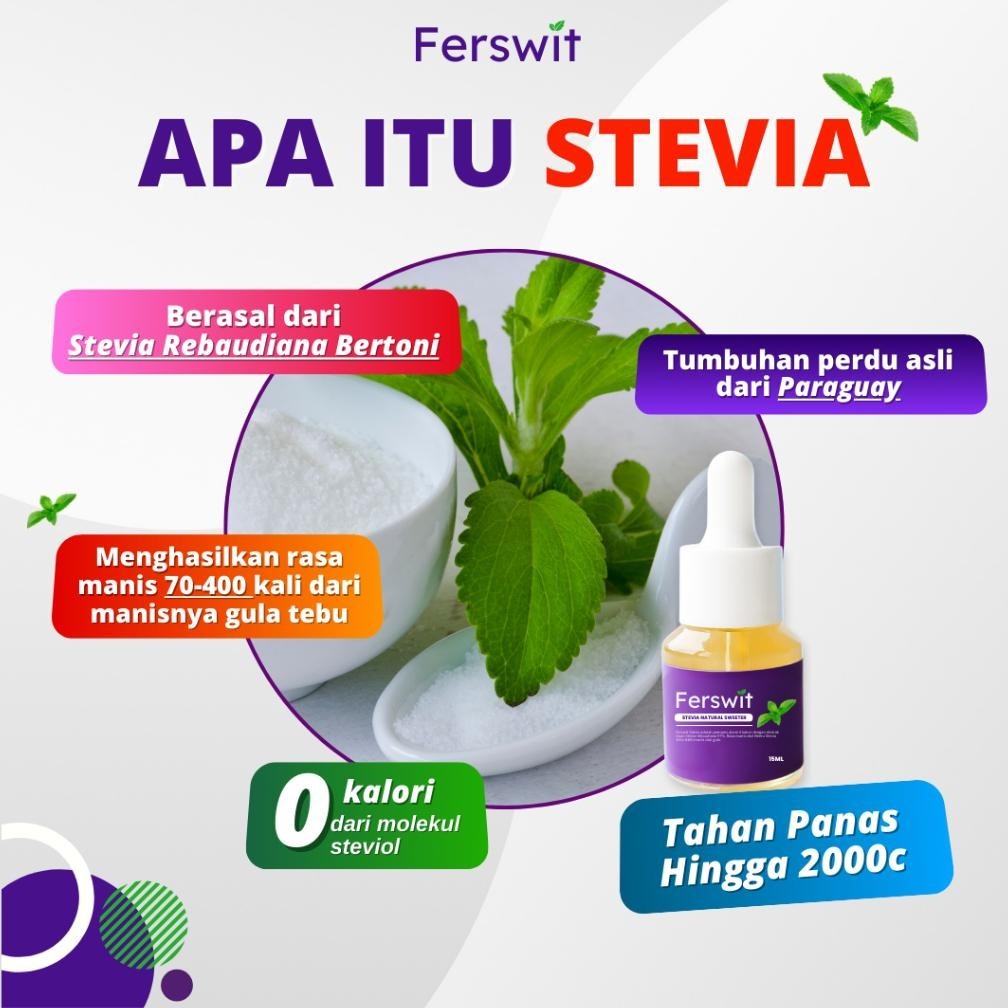Terbaru Ferswit Stevia Alami Kualitas Terbaik Pengganti Gula Tebu Dan Pemanis Buatan