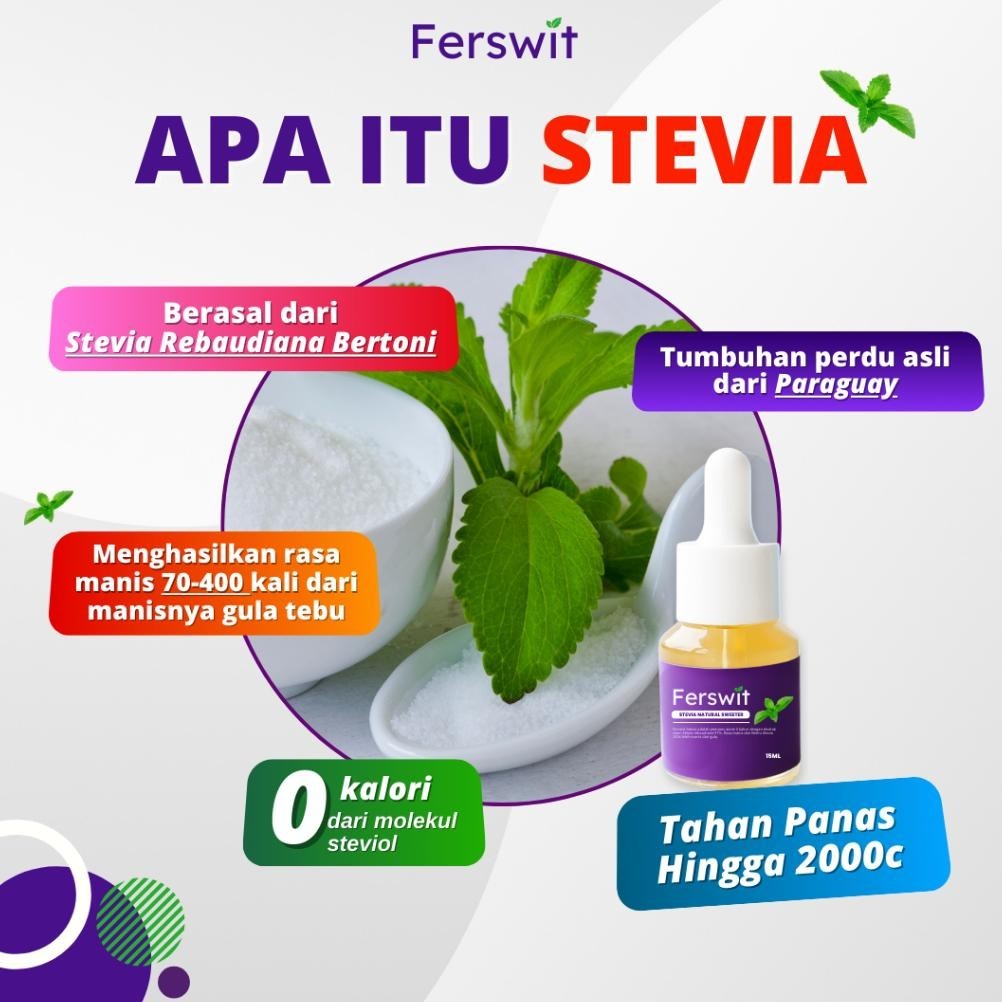 

Terbaru Ferswit Stevia Alami Paket Bundling 2 Botol Fooxsale