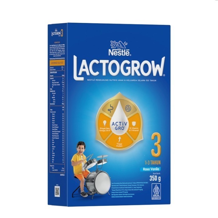 

LACTOGROW 3 Happynutri Susu Pertumbuhan 1-3 Tahun Vanila 350 g