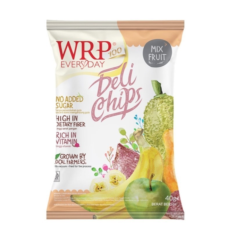 

WRP Deli chips Mix Fruit Snack Buah 40 g
