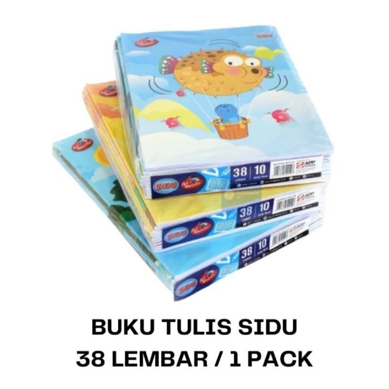 

[Promo][Cod][Gratis Ongkir] (1 Pack) Buku Tulis Sinar Dunia / Sidu 38 Isi 10 Buku Ukuran Kwarto - Sidu Buku Tulis 38 Lembar